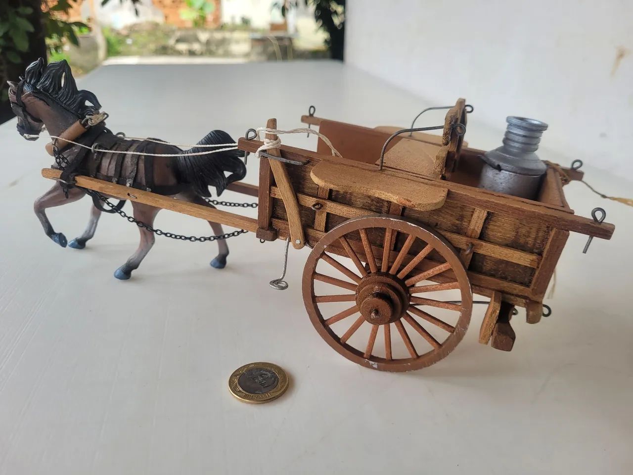 Miniatura de charrete artesanal - Foto 3