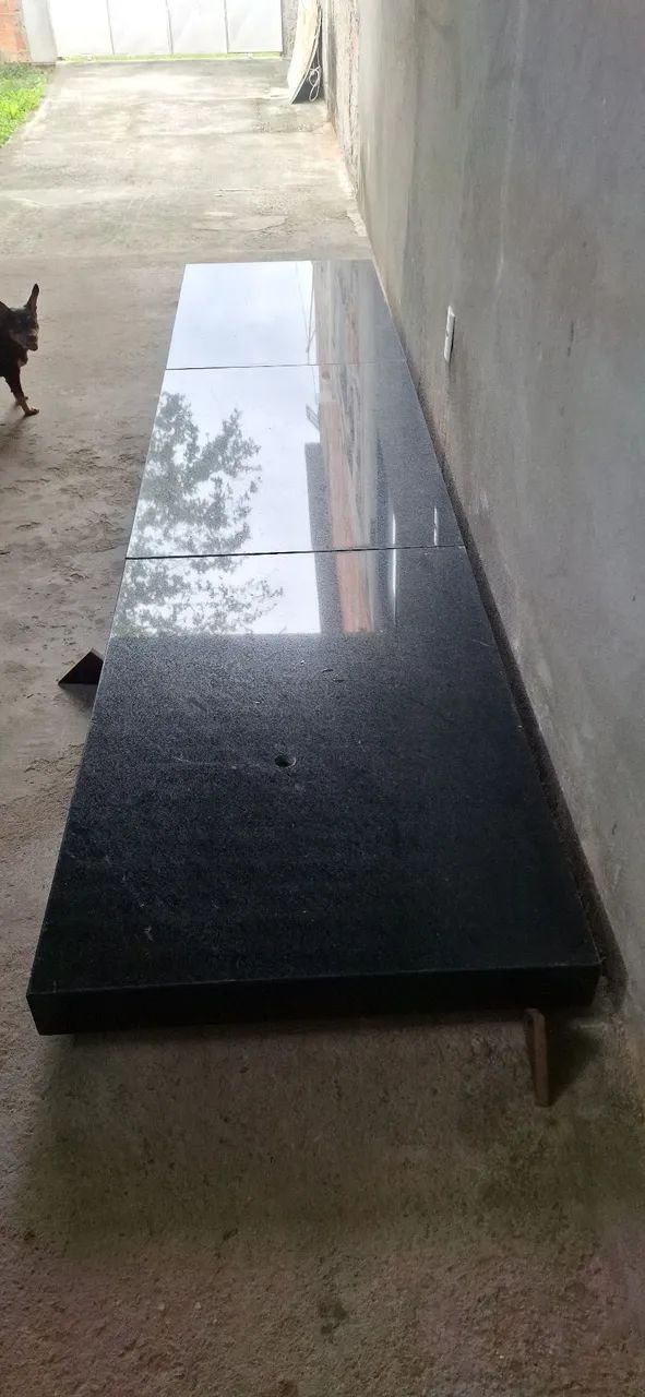 BANCADA EM GRANITO PRETO 3,84×80 CM - Foto 4