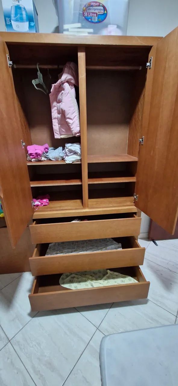 Guarda-roupa Solteiro em Madeira  - Foto 3