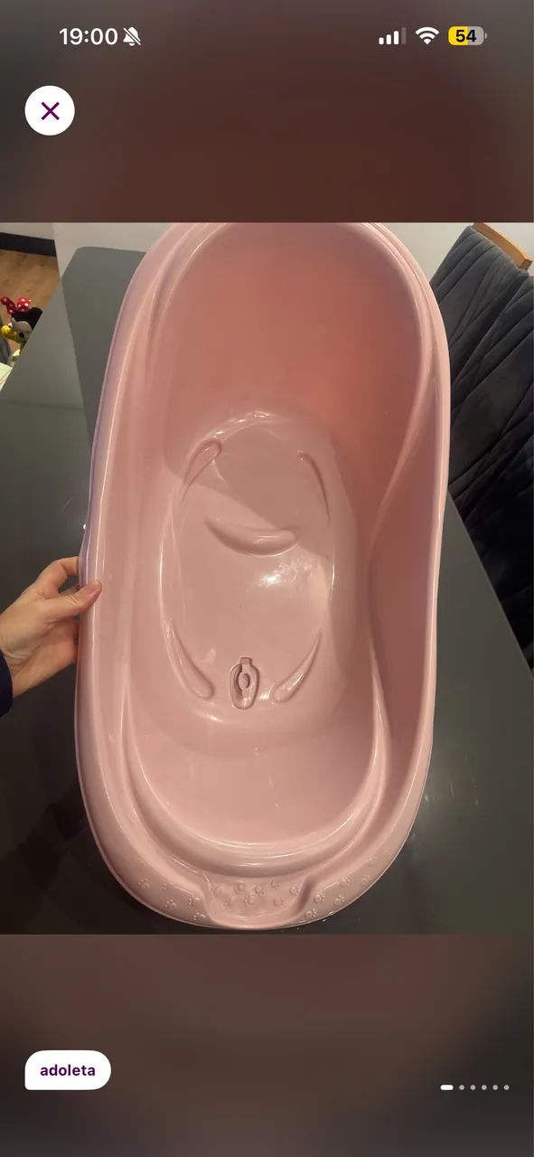 Banheira adoleta rosa nova 