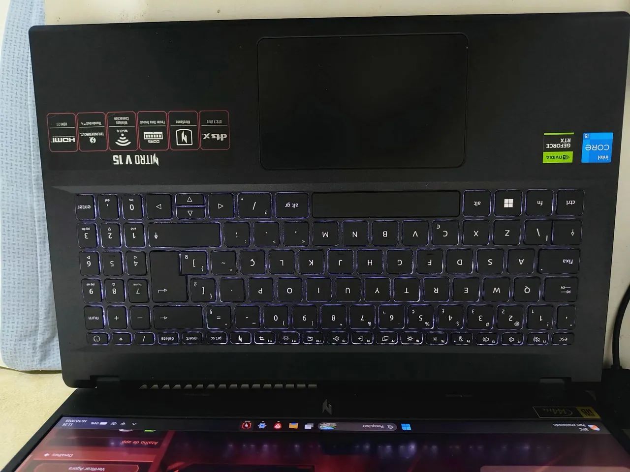Acer nitro v15 completo com teclado magnético e periféricos - Foto 2