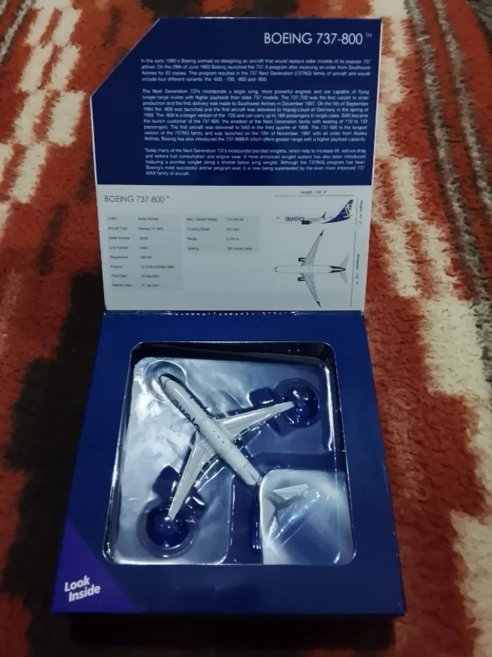 Miniatura De Avião Gemini Jets Avelo Boeing 737 800 - Foto 2