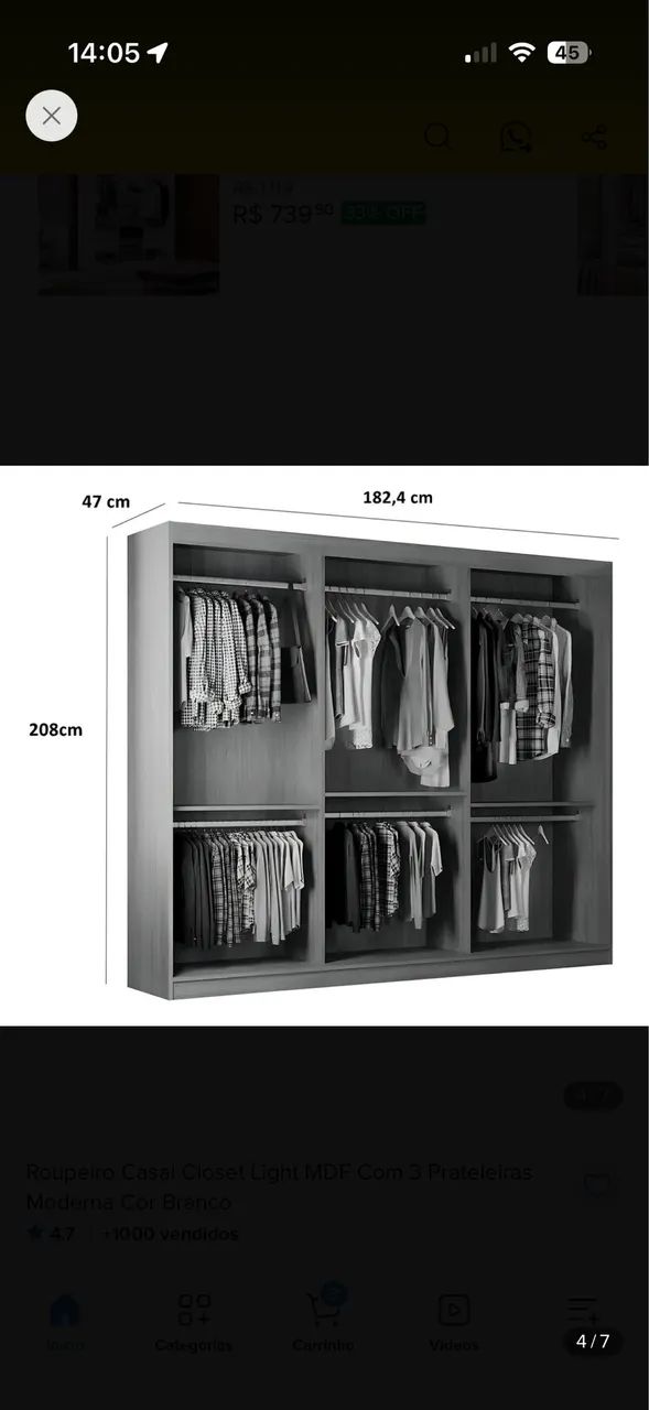 Roupeiro Closet Light
