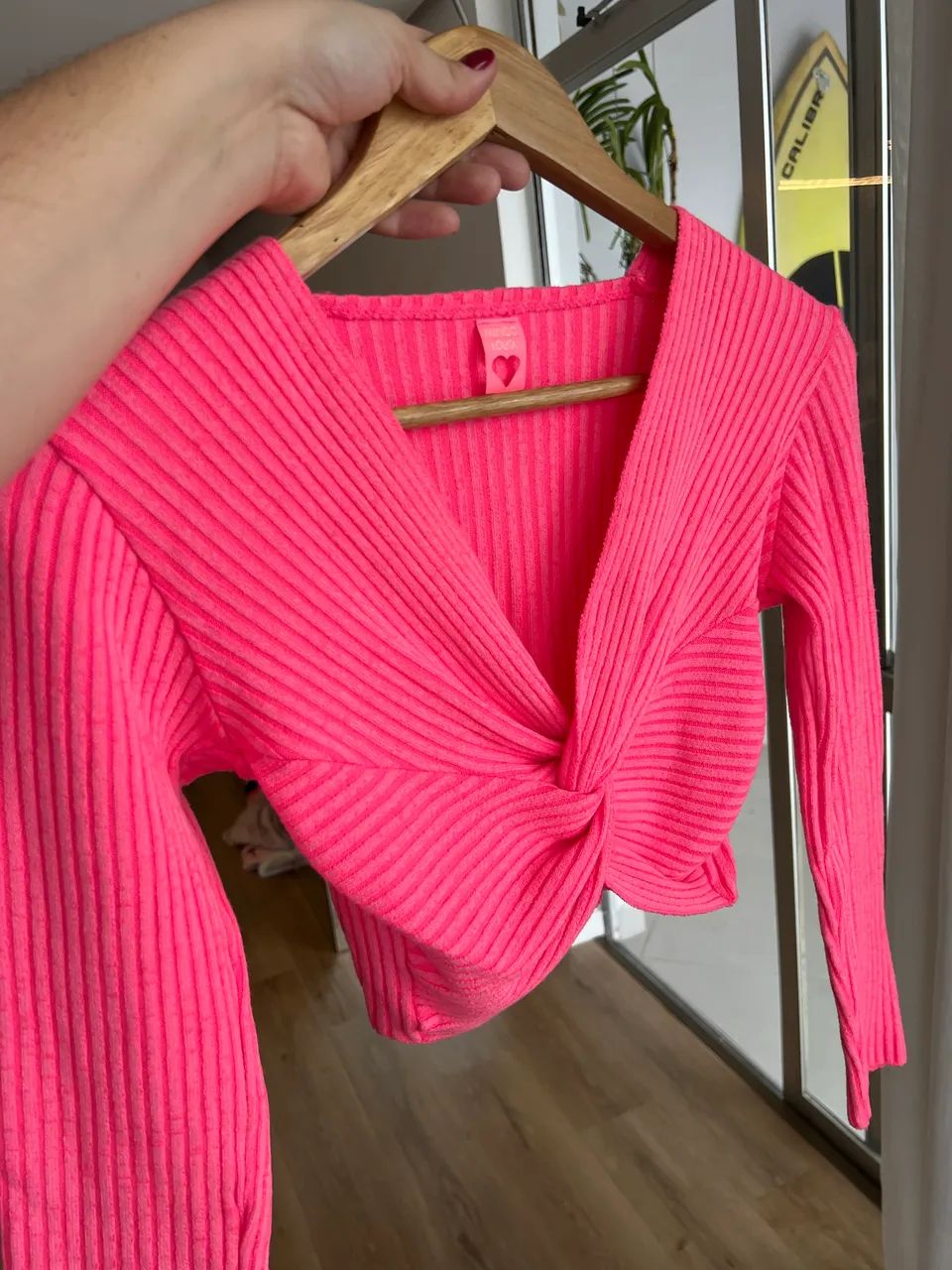Blusa Cropped Manga longa Tam M - Foto 2