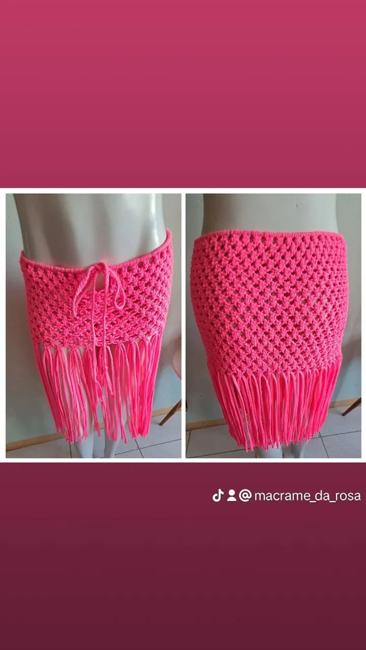 Saida de praia macrame  - Foto 2