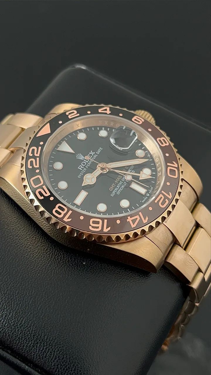 Relógio Rolex GMT Rootbear Rose  - Foto 5