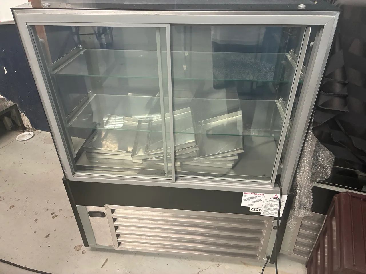 Venda de vitrine estufa quente 5.200