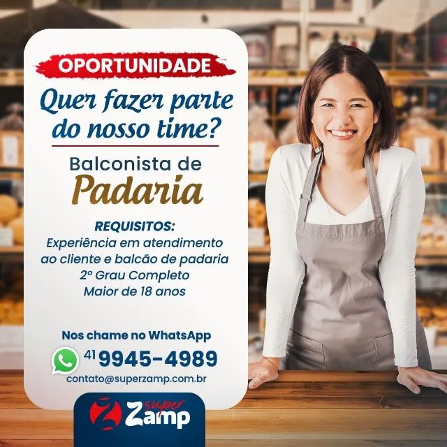 BALCONISTA DE PADARIA