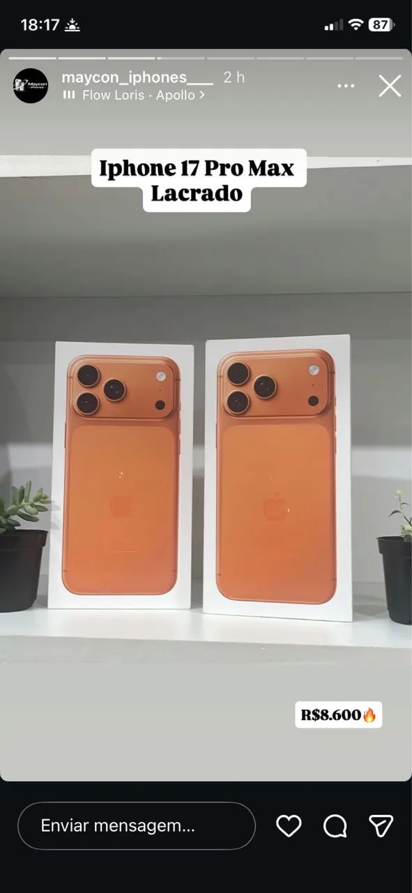 iPhone 17 PRO Silver 256GB - Lacrado -  - Foto 2