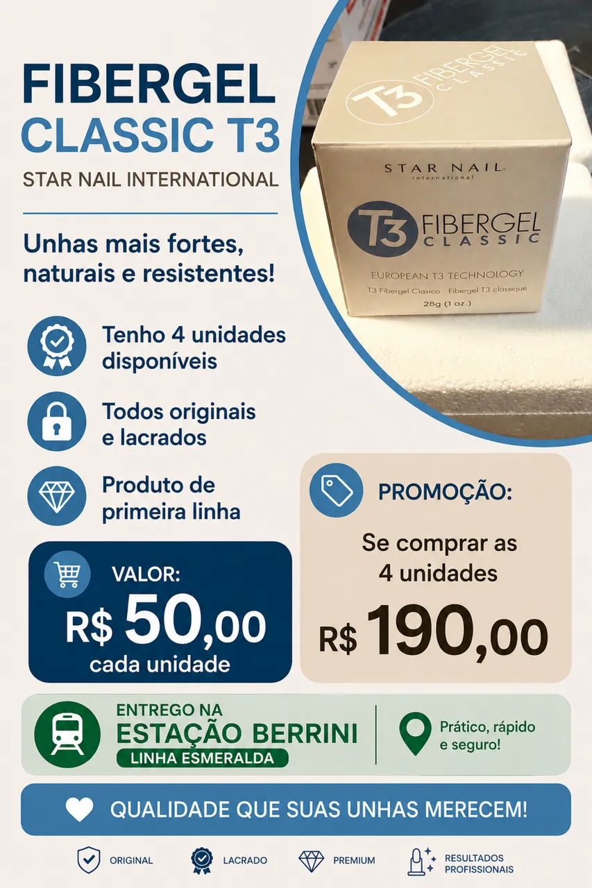 Gel fibergel T3 LACRADO