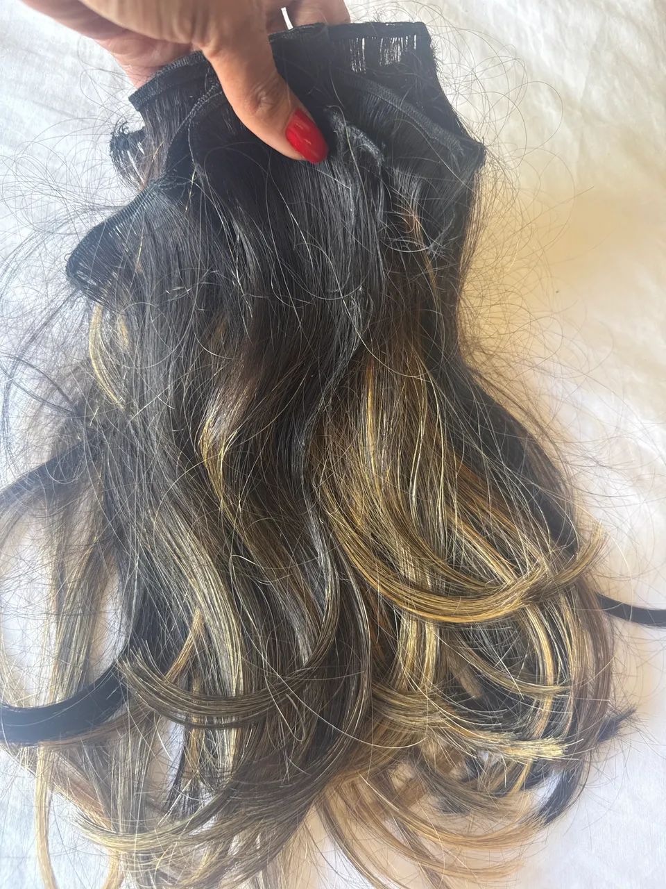 Vendo cabelo humano morena iluminada 6 kits  - Foto 2