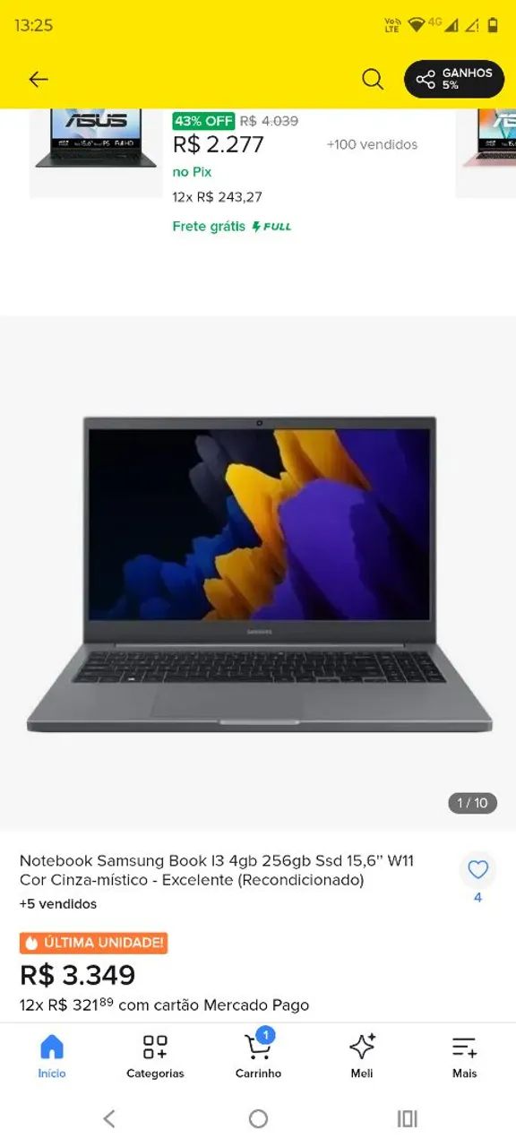 Notebook Samsung Book 550XDA i3 - Foto 3