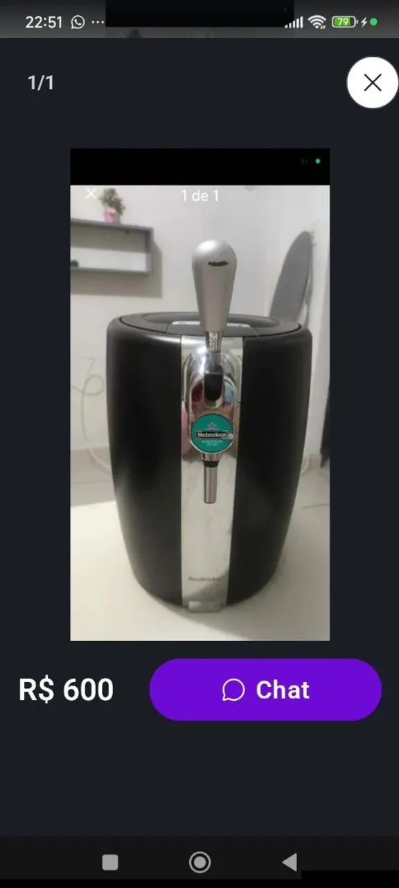 Vende-se chopeira 600