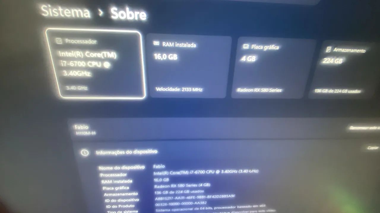 Processador i7 6700+placa mãe ddr4 - Foto 2