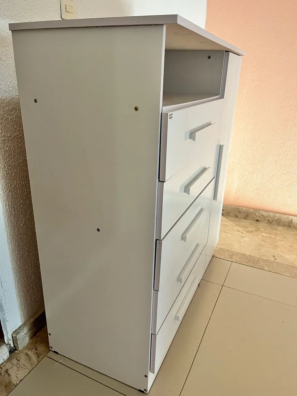 Cômoda 100% MDF nova com 5 gavetas e 1 porta - Foto 2