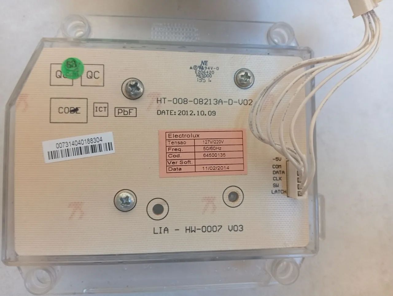 Kit placa de potência resinada e placa interface lavadora Eletrolux ltc10 todas(usadas)  - Foto 4