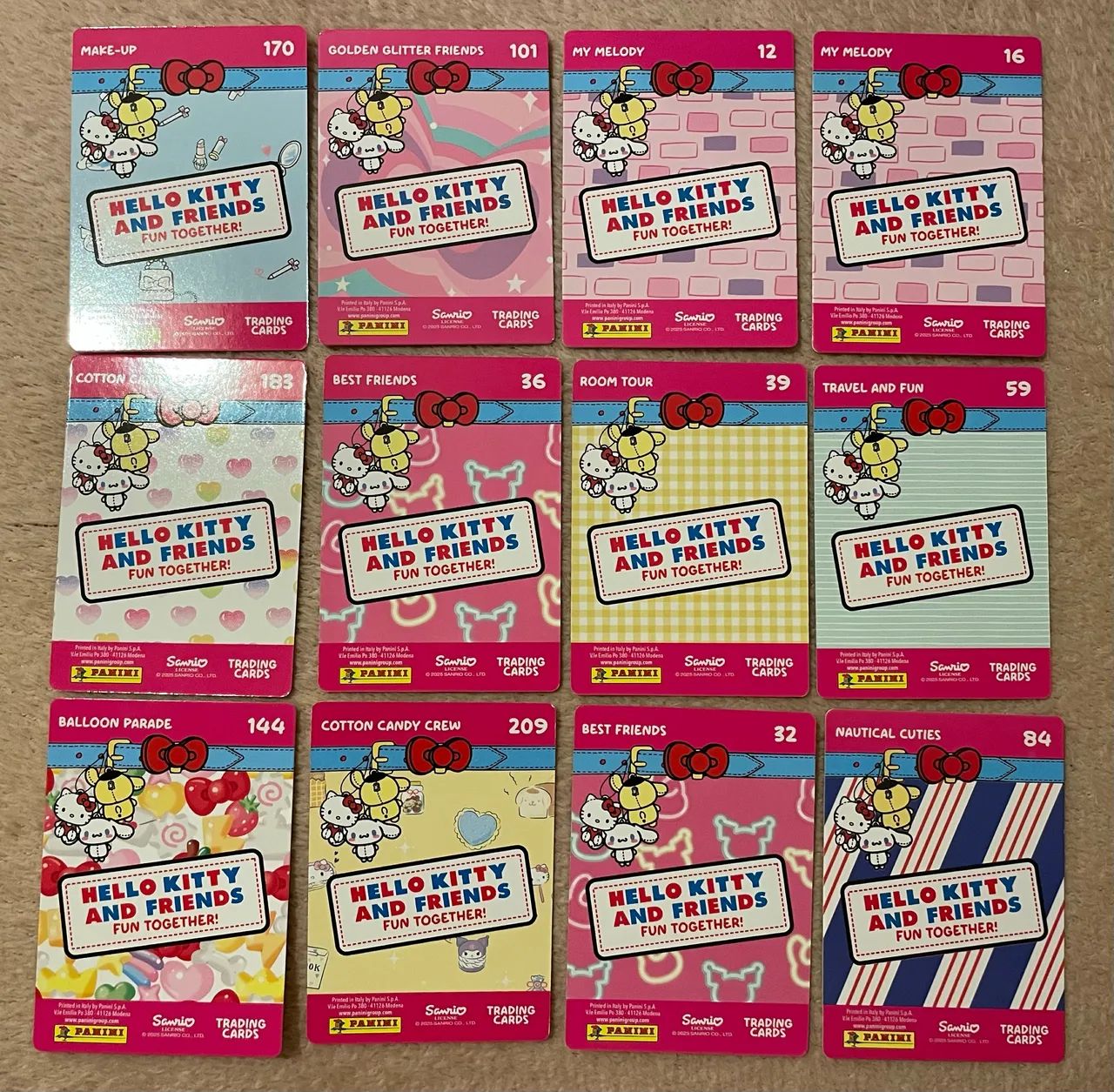 Hello Kitty and Friends - My Melody Set com 12 cards Panini - Foto 4