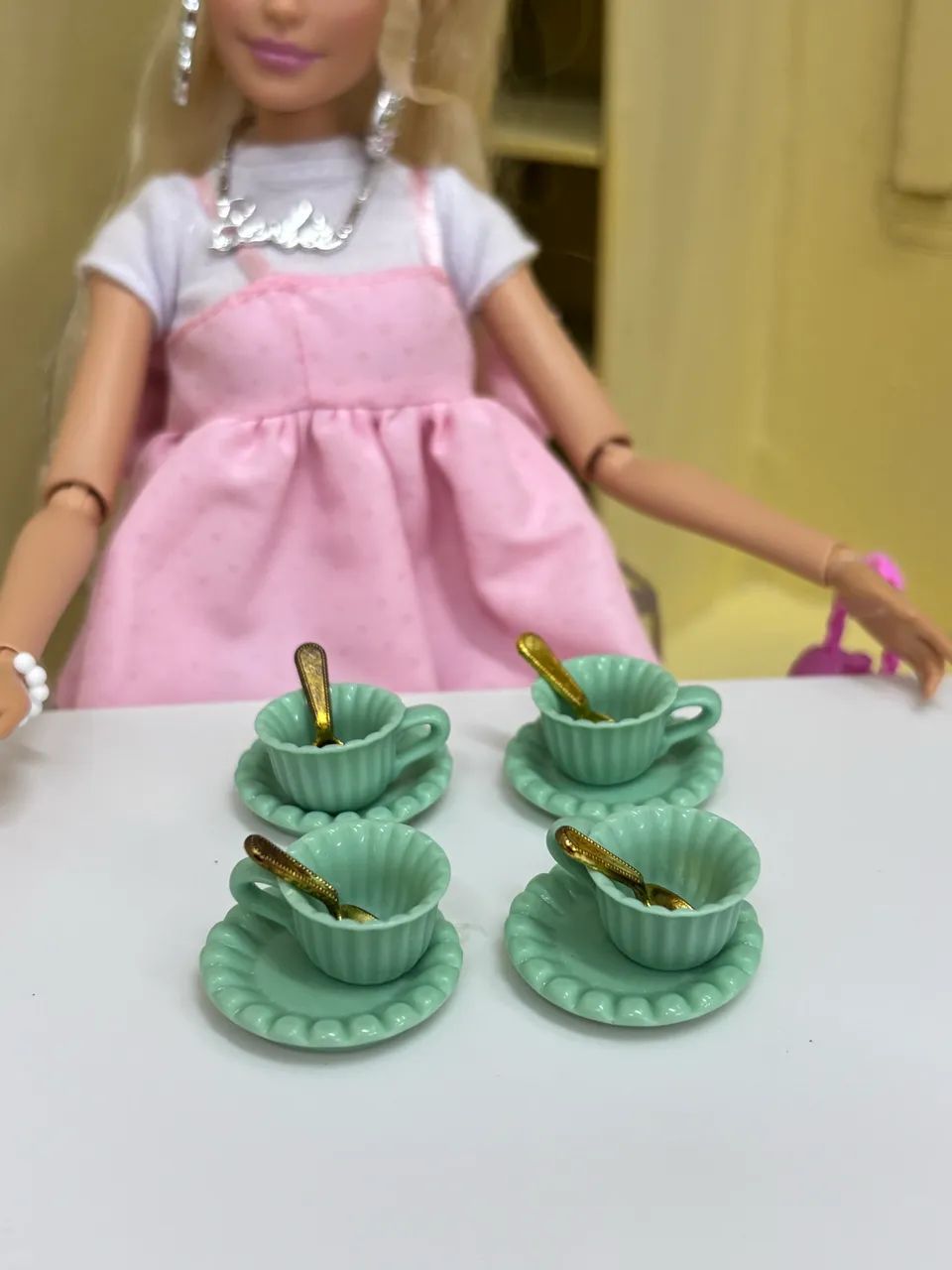 Kit xícaras barbie 