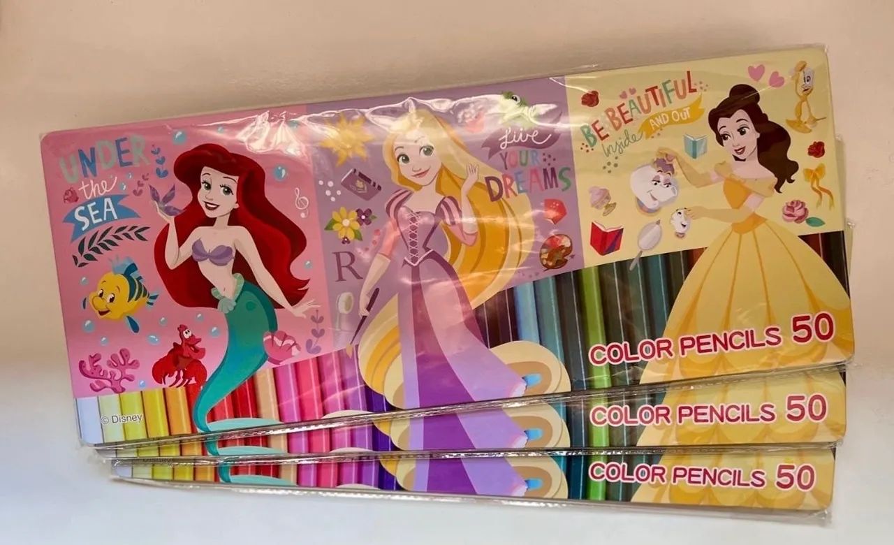Caixa de Lápis de Cor Disney - 50 cores - Foto 2