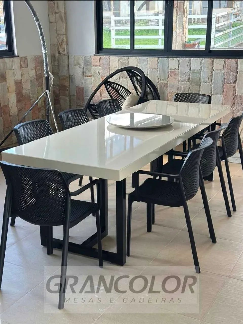 Mesa pedra de ardósia pintada a partir de 590 - Foto 3