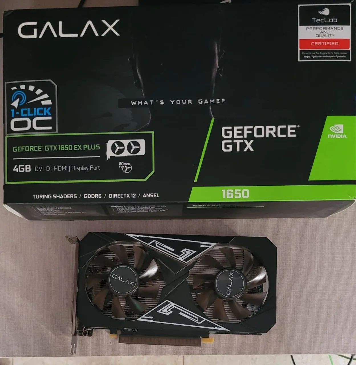 Placa de Vídeo GTX 1650 4gb ram - Foto 2