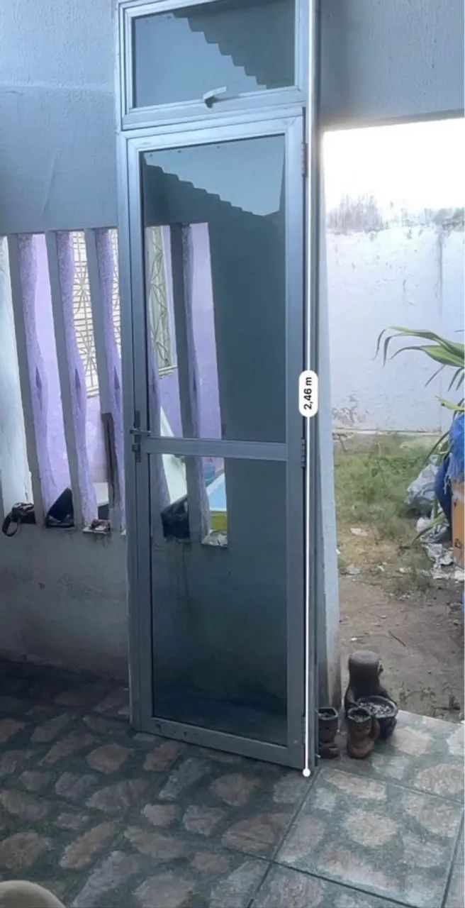 Porta alumínio com vidro - Foto 5