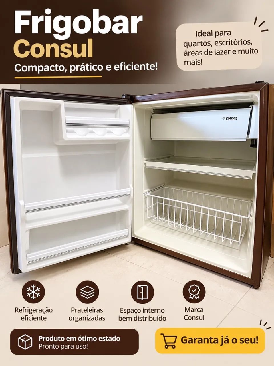 Frigobar consul 80 litros 