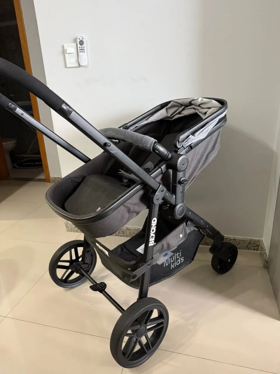 Carrinho de bebê MULTIKIDS beyond com berço Moisés  - Foto 5