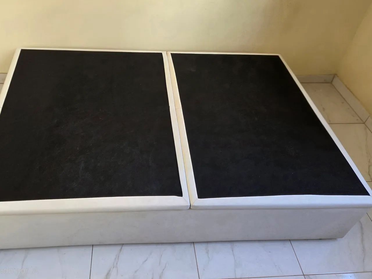 Cama Box Baú Ortobom Corino Branco em Ótimo Estado - Foto 3