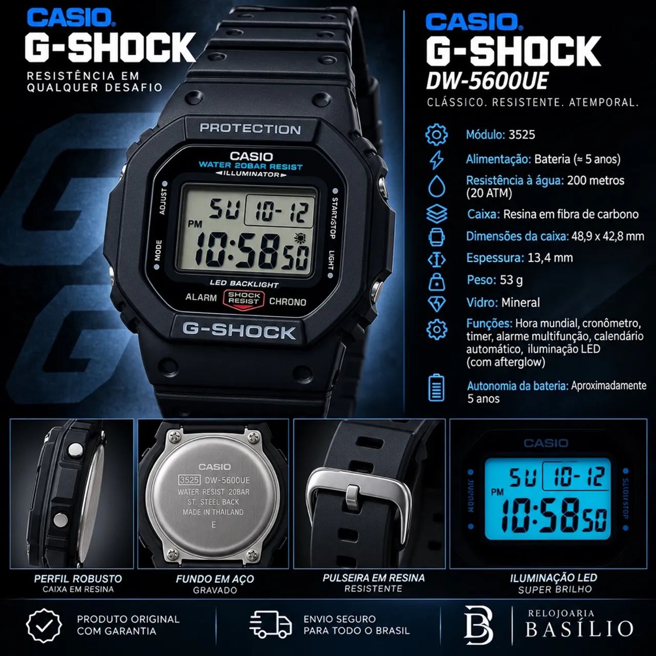 G-SHOCK SÉRIE 5600- UE - Foto 4