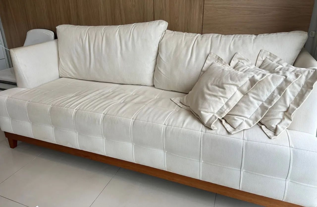 Sofá 3 Lugares em linho.  - Foto 3