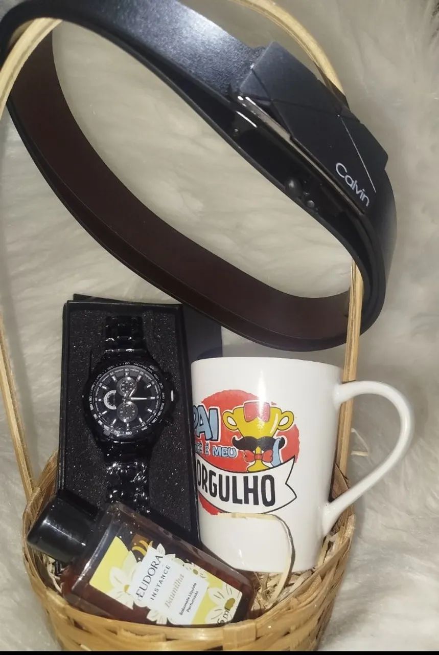 Kit completo Dia dos Pais , Presente para dia dos pais - cinto ,Relógio, sabonete e caneca - Foto 4