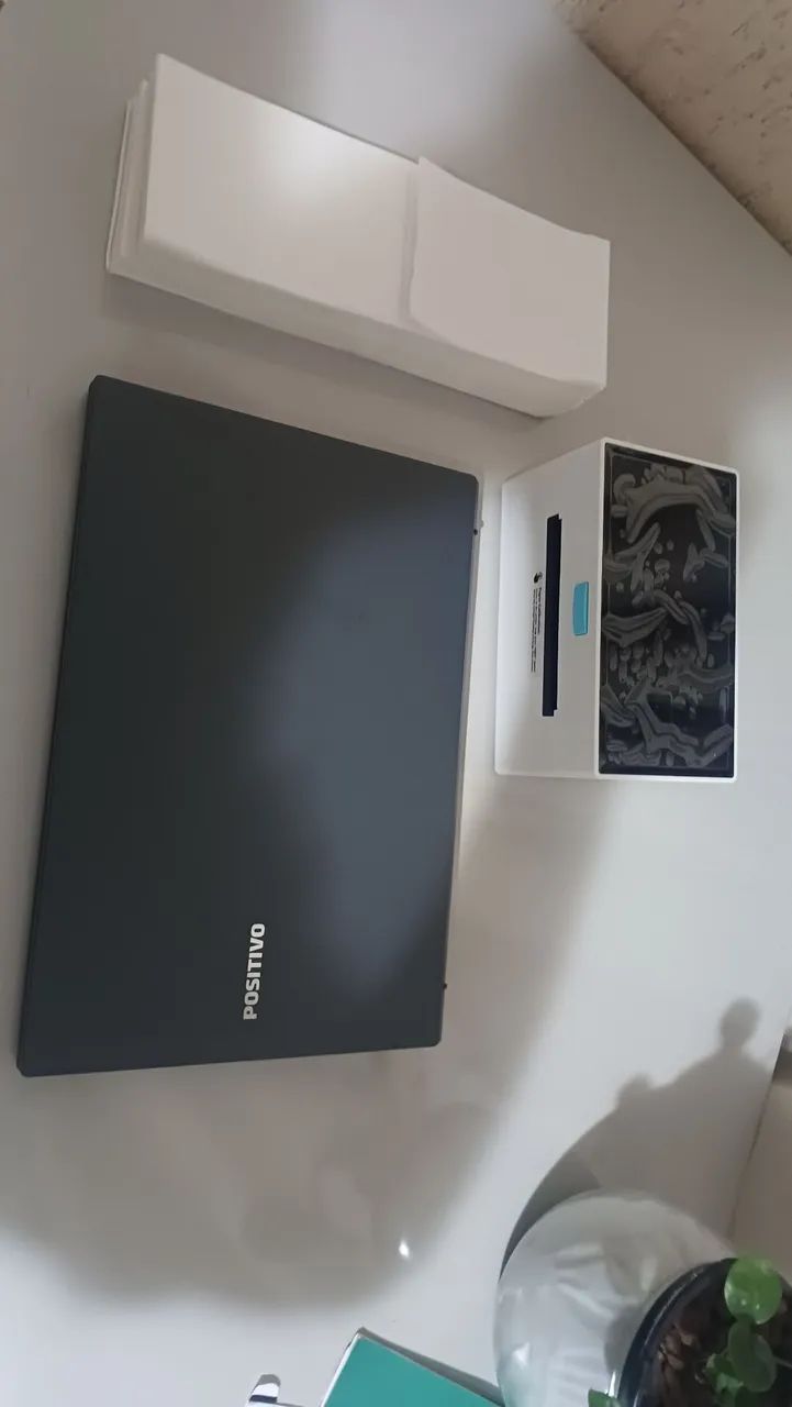 Notebook Positivo de 15.6" Full HD ja com Windows11 8RAM E 256GBmais impressora  etiquetas - Foto 2