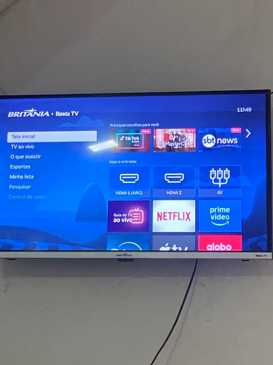 TV Britânia 32 polegada