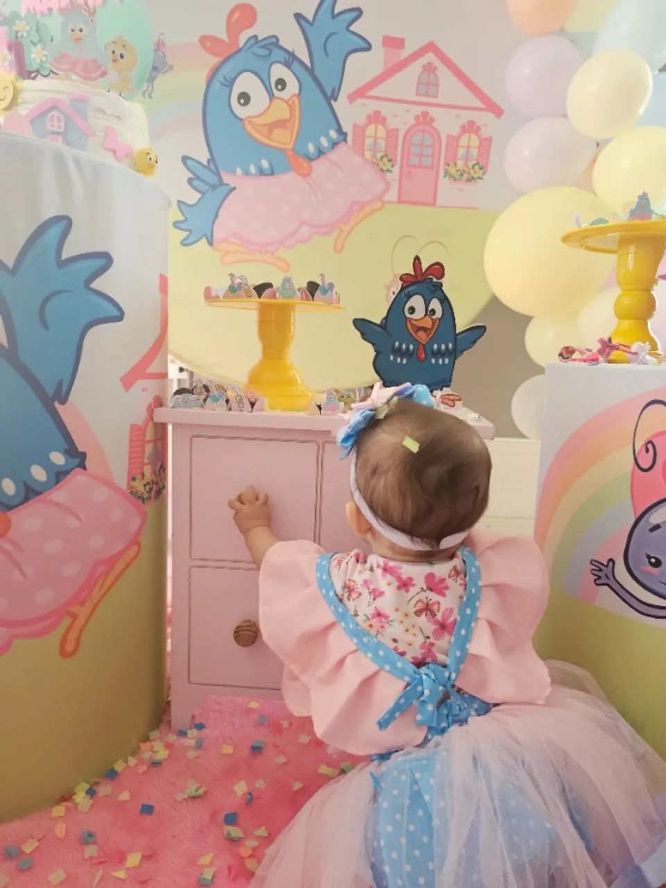 Roupa da Galinha Pintadinha - Tamanho 1 ano - Usado apenas 1x - Foto 3