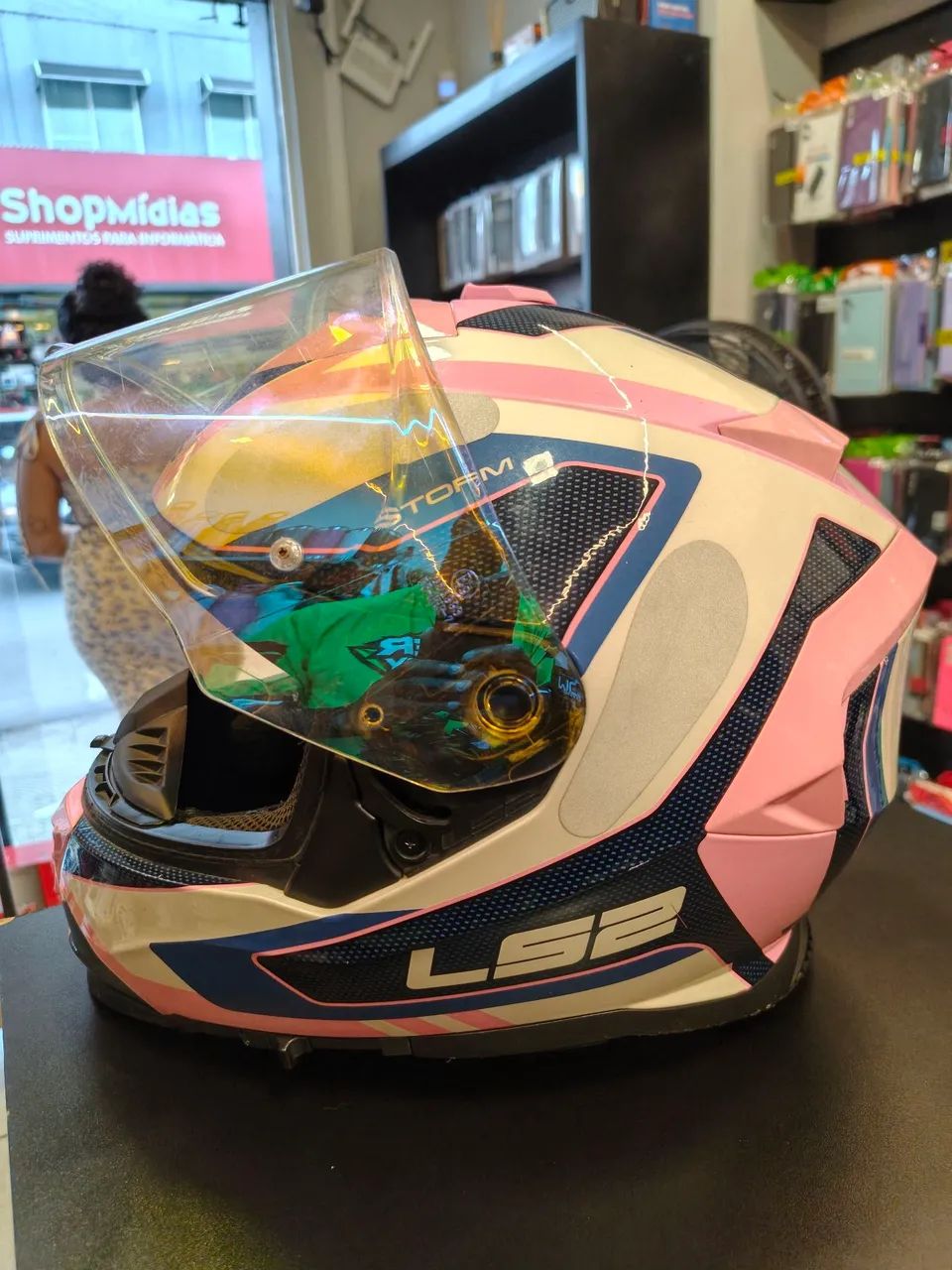 LS2 Storm FF800 Rosa  - Foto 4