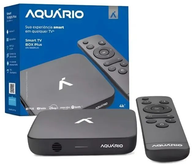 SMART TV BOX PLUS STV 3000 PLUS AQUARIO ANDROID 2GB RAM 16GB ROM - Seminova - Foto 2