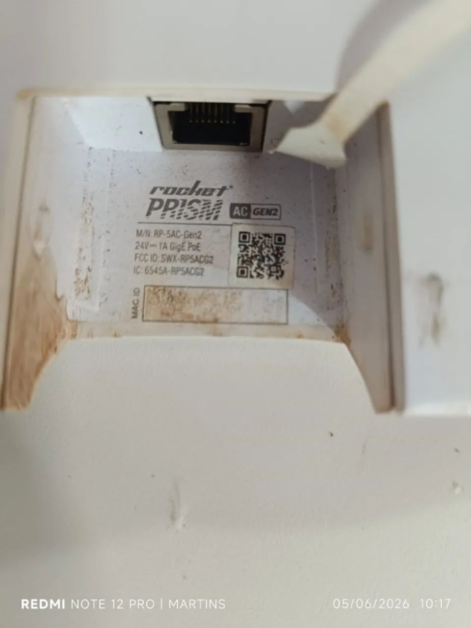 1 Ubiquiti Rp-5ac-gen2 Airmax Rocket Prism - Usado - Foto 5