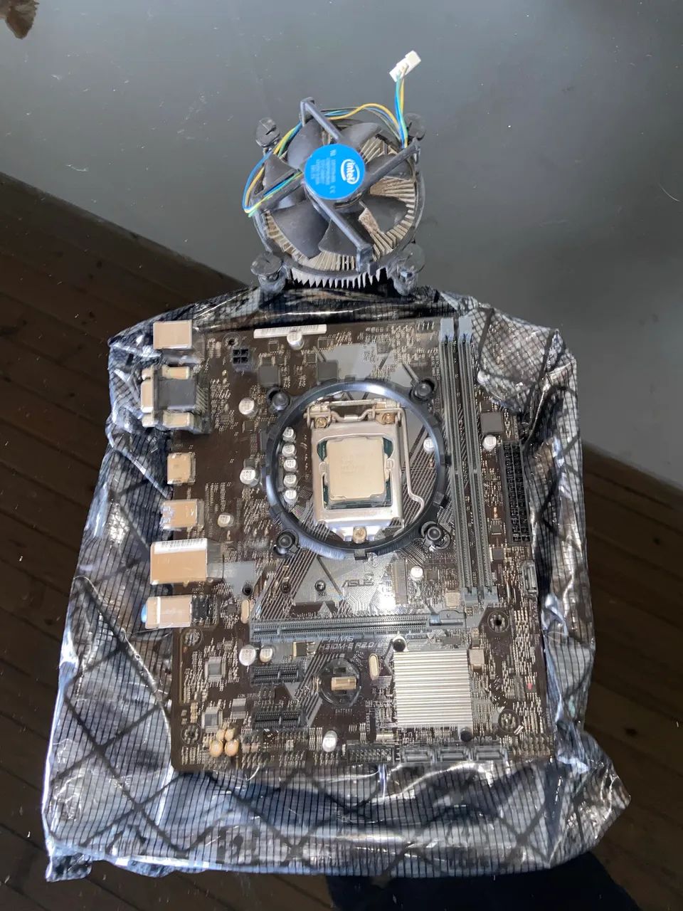 Placa Mãe+Processador+Cooler Box