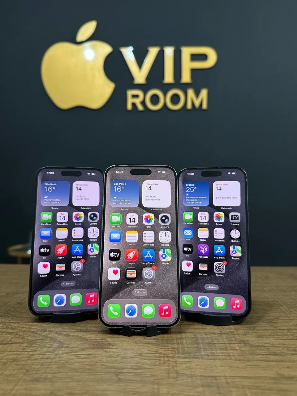 iPhone 15 Pro 128gb preto e cinza semi novos!!  - Foto 5