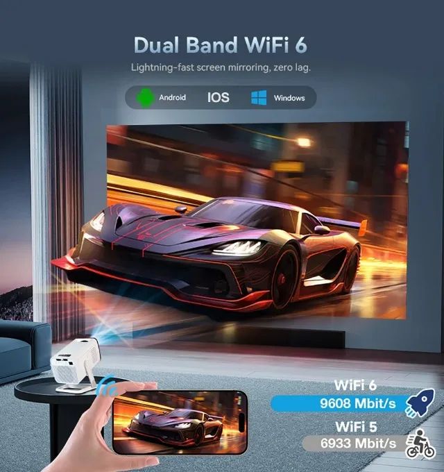Projetor Progaga PG310 Android 4k 720P 300Ansi - Foto 2