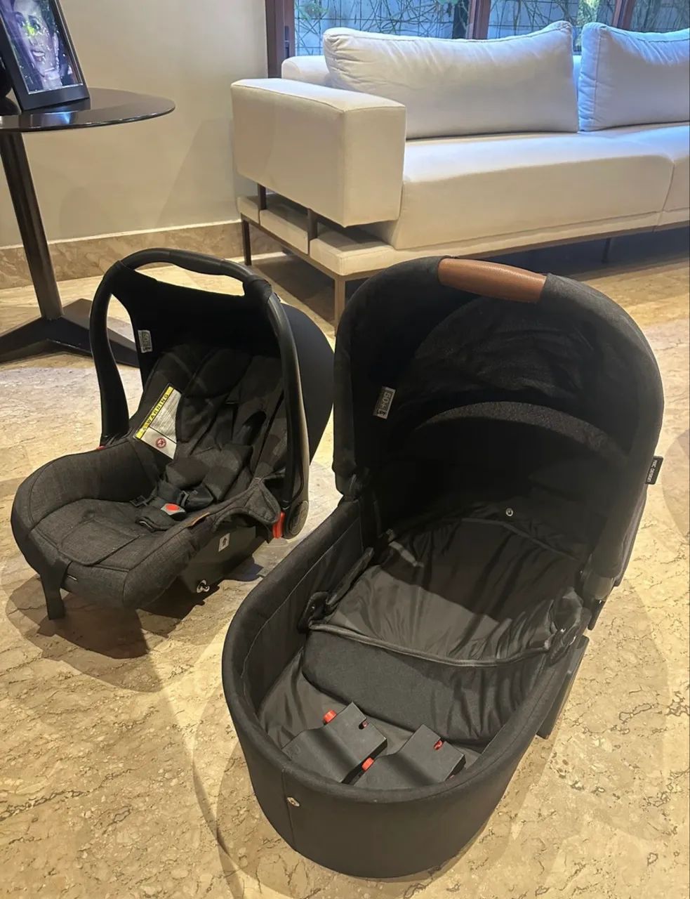 Carrinho de bebê, bebê conforto e Moisés ABC design COMO 4 - Foto 4