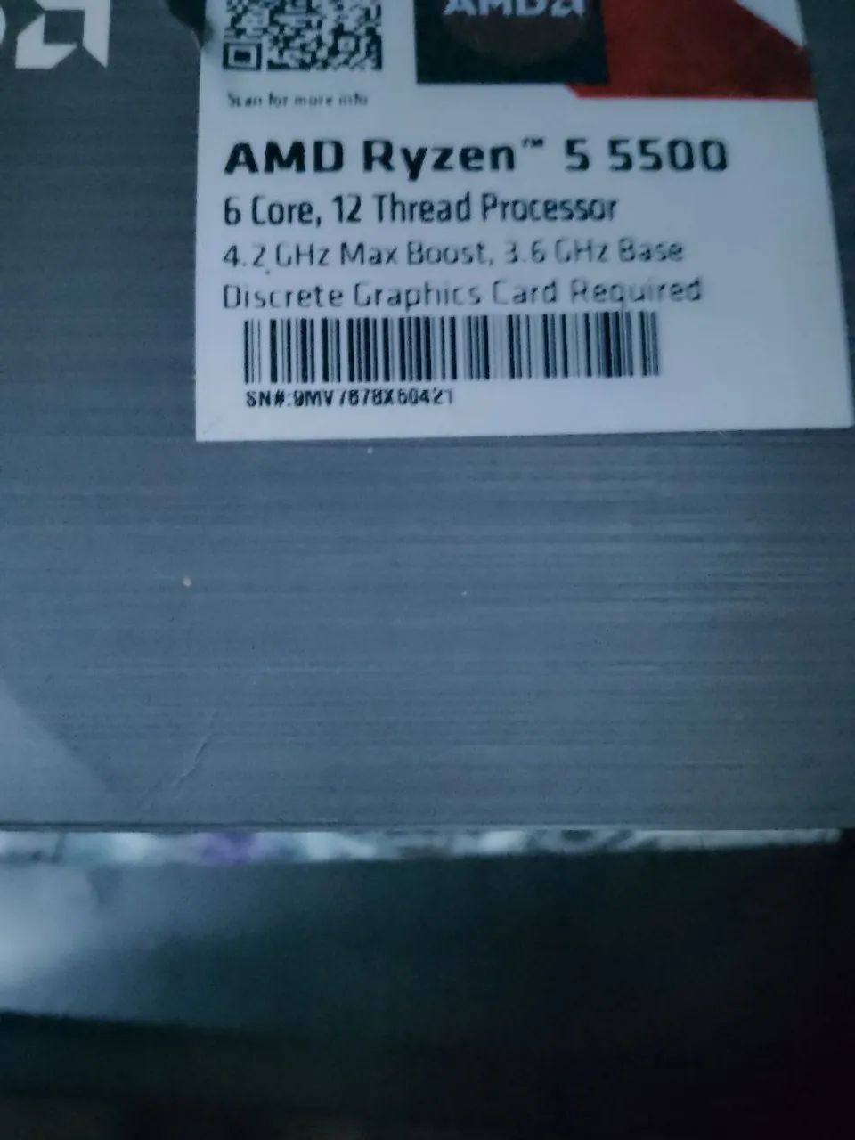 Box Processador Ryzen 5 Novo 5 5500 - Foto 3