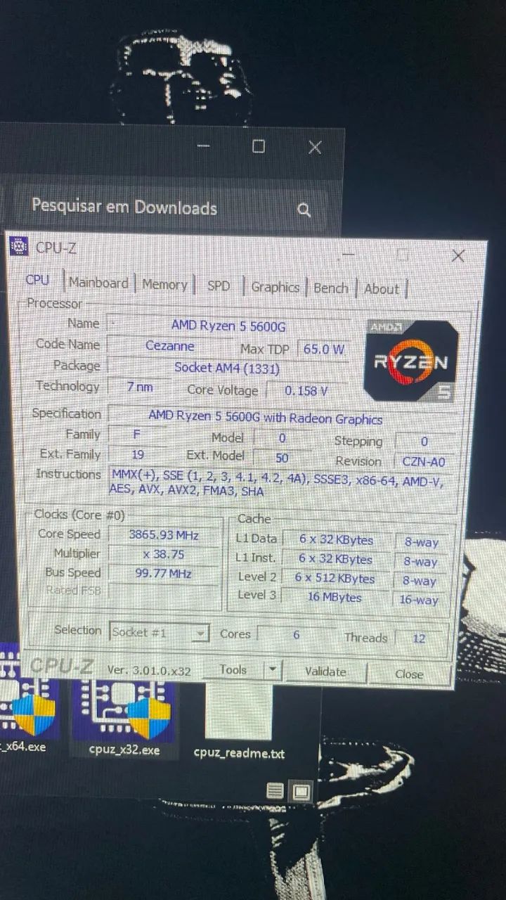 Kit placa mãe (b550m aorus elite) e processador (ryzen 5 5600g)  - Foto 4