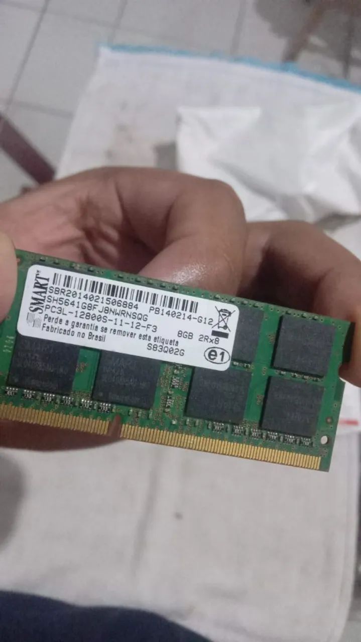 Memória ram notebook 8 Gb