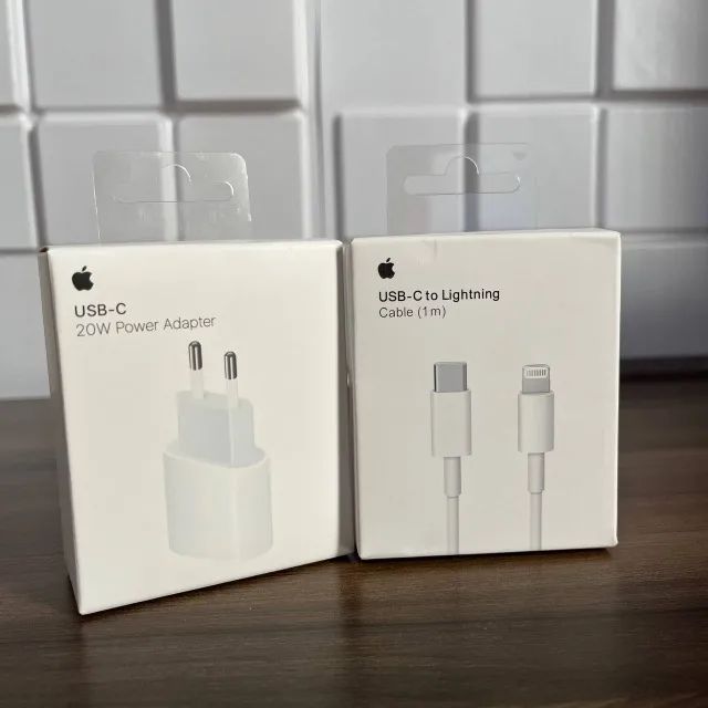 Carregador Iphone Tipo C Fonte + Cabo Lightning