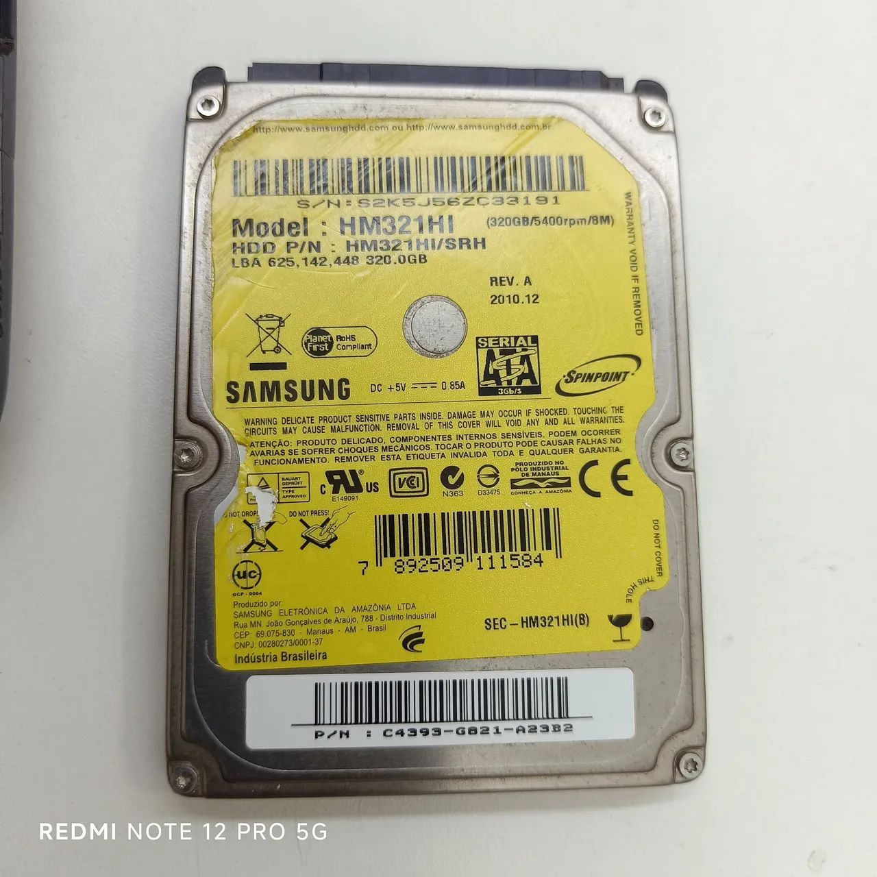 HD 320 Notebook Samsung W10 Pro