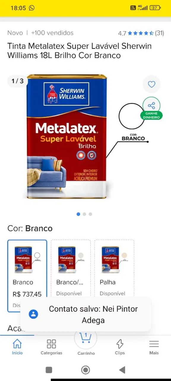 Tinta Sherwin Williams SUPER LAVÁVEL  - Foto 3