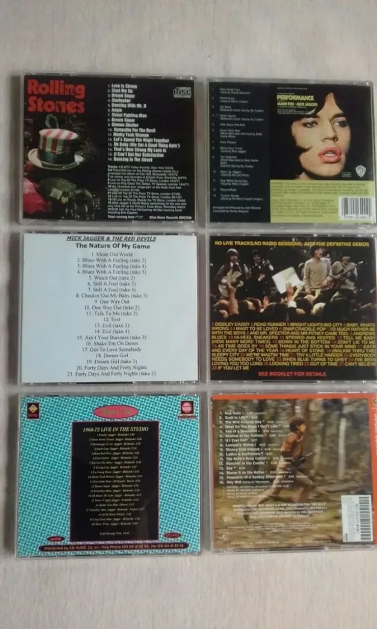 Rolling Stones e Mick Jagger - Lote De 6 Cds Raros - CDs, DVDs etc