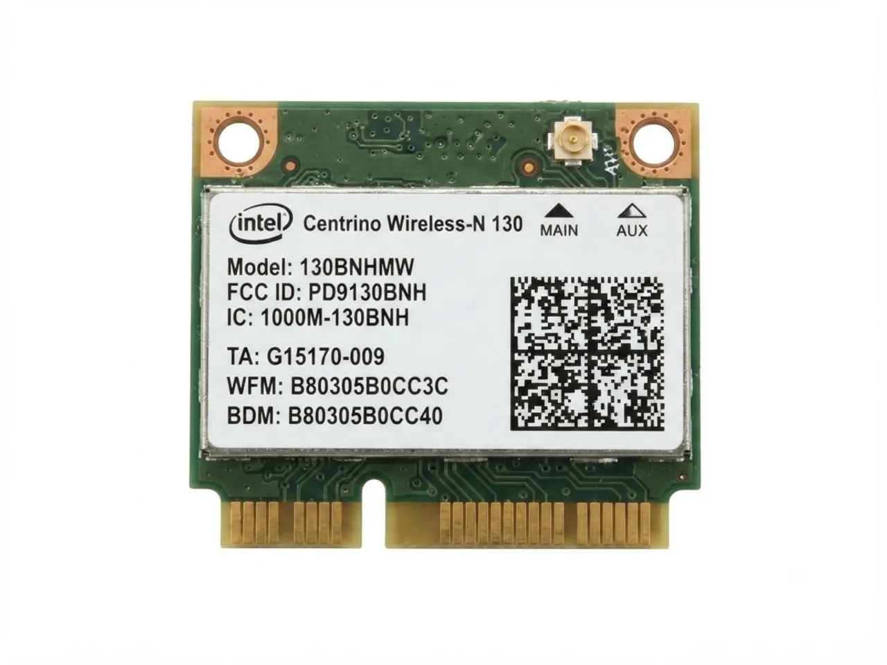 Placa Wi-Fi Intel Centrino Wireless-N 130 (130BNHMW) - Para Notebook